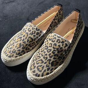 BNWOT Kate Spade Cheetah Print Loafers Size 6